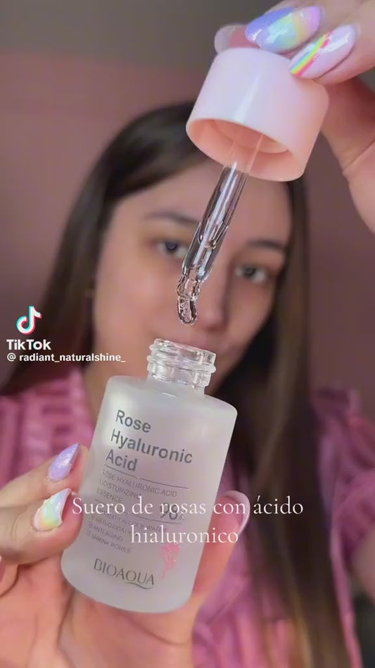SERUM DE ROSA CON ACIDO HIALURONICO